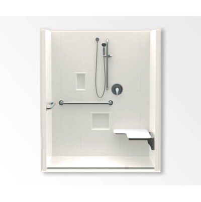 Aquatic 16036BFSBTTR Alcove Shower