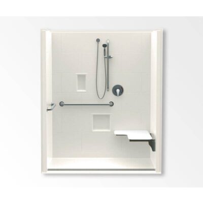 Aquatic 16036BFSCTTR Alcove Shower