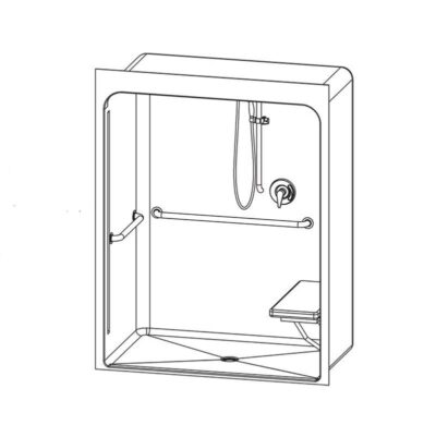 Aquatic 6036BFSCMA Alcove Shower
