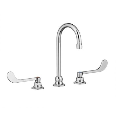 American Standard Monterrey® 8-Inch Widespread Gooseneck Faucet With 6-inch Wrist Blade Handles 1.5 gpm/5.7 Lpm