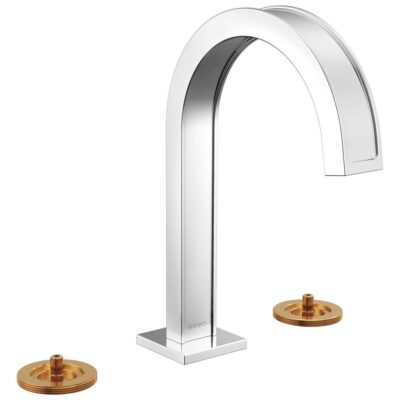 Brizo Widespread Lavatory Faucet with Arc Spout - Less Handles Polished Chrome
