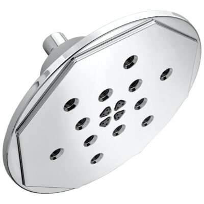 Brizo Rook® 8'' H2Okinetic® Round Multi-Function Wall Mount Showerhead