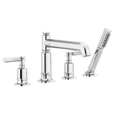 Brizo Invari® Roman Tub Faucet With Handshower - Less Handles