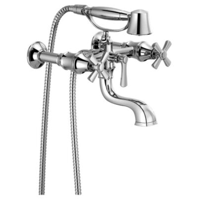 Brizo Rook® Two-Handle Tub Filler Trim Kit with Cross Handles