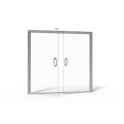 Basco 1/4'' SEMI-FRAMELESS CONT. HINGE FRENCH DOOR