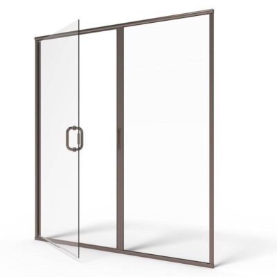 Basco SEMI-FRAMELESS CONT HINGE DOOR & PANEL - NO POST