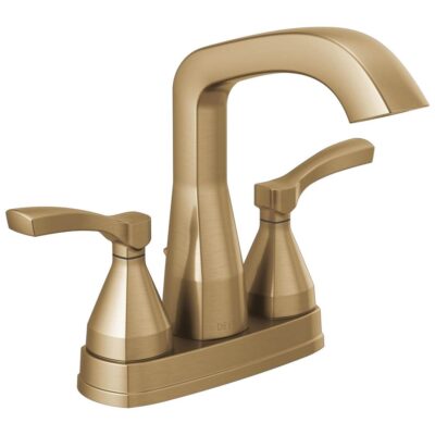 Delta Faucet Stryke® Two Handle Centerset Bathroom Faucet With Pop-Up Drain