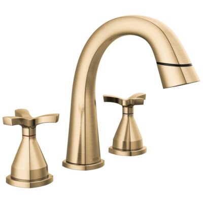 Delta Faucet Stryke® Two Handle Widespread Pull Down Bathroom Faucet
