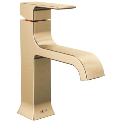Delta Faucet Velum Single Handle Bathroom Faucet Champagne Bronze
