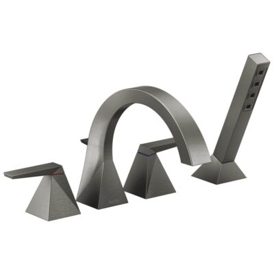 Delta Faucet Trillian™ Two-Handle Roman Tub Trim with Hand Shower