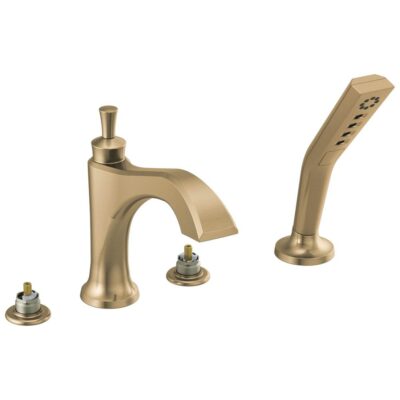Delta Faucet Dorval™ Roman Tub with Hand Shower Trim - Less Handles