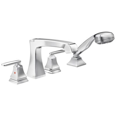 Delta Faucet Ashlyn Roman Tub Trim with Hand Shower Champagne Bronze