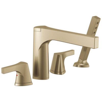 Delta Faucet Zura® 4-hole Roman Tub with Handshower Trim
