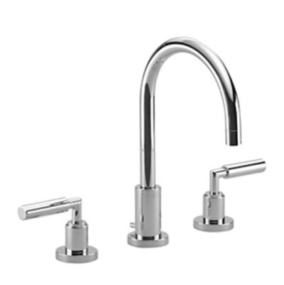 Dornbracht Tara Three-Hole Lavatory Mixer With Drain In Black Matte