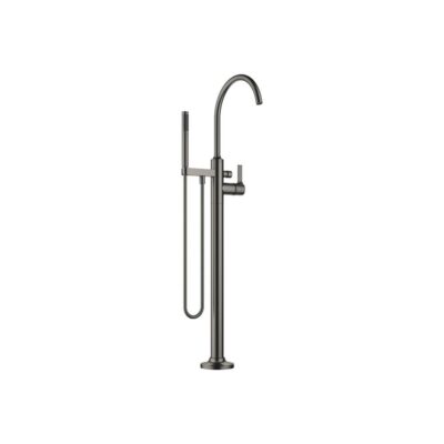 Dornbracht VAIA Single-Lever Tub Mixer For Freestanding Installation With Hand Shower Set In Dark Platinum Matte