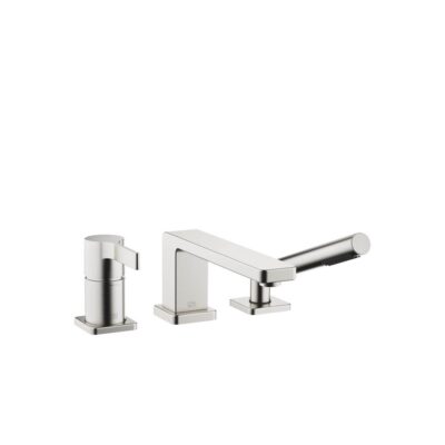 Dornbracht LULU Three-Hole Single-Lever Tub Mixer For Deck-Mounted Tub Installation In Platinum Matte
