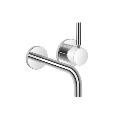 Dornbracht Meta Wall-Mounted Single-Lever Mixer With Individual Flanges In Black Matte