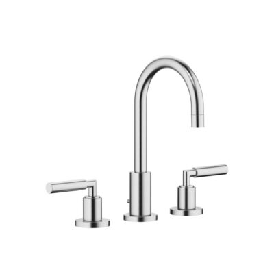 Dornbracht Tara Three-Hole Lavatory Mixer With Drain In Chrome Matte