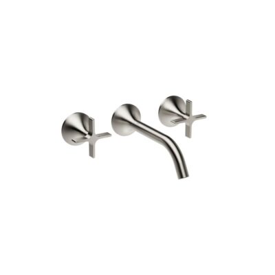 Dornbracht VAIA Wall-Mounted Three-Hole Lavatory Mixer Without Drain In Platinum Matte