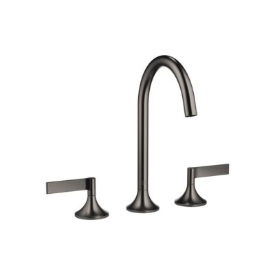 Dornbracht VAIA Three-Hole Lavatory Mixer With Drain In Dark Platinum Matte