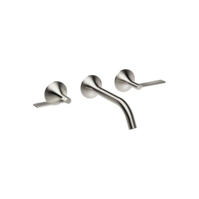Dornbracht VAIA Wall-Mounted Three-Hole Lavatory Mixer Without Drain In Platinum Matte