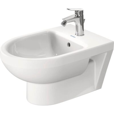 Duravit Duravit No.1 Single Hole Horizontal Spray Wall Mount Bidet in White