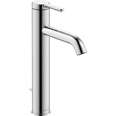 Duravit Duravit C.1 10 3/8'' Single Hole Vessel Sink Faucet in Chrome, Drain Included