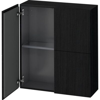 Duravit Duravit L-Cube 27 1/2'' x 31 1/2'' Wall Mount Linen Cabinet in Black Oak