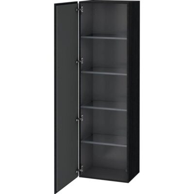 Duravit Duravit L-Cube 19 5/8'' x 69 1/4'' Wall Mount Linen Cabinet in Black Oak