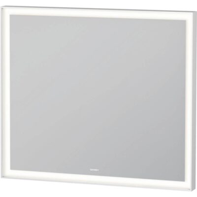 Duravit Duravit L-Cube Sensor Control LED Mirror in Aluminum, 3500K