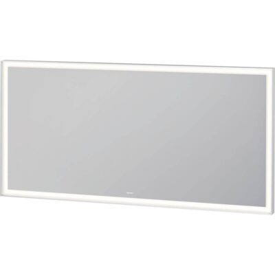 Duravit Duravit L-Cube Sensor Control LED Mirror in Aluminum, 3500K