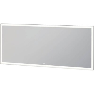 Duravit Duravit L-Cube Sensor Control LED Mirror in Aluminum, 3500K