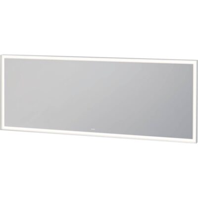 Duravit Duravit L-Cube Sensor Control LED Mirror in Aluminum, 3500K