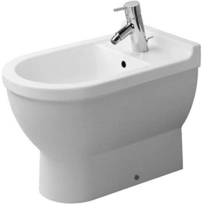 Duravit Duravit Starck 3 Single Hole Horizontal Spray Floorstanding Bidet in White