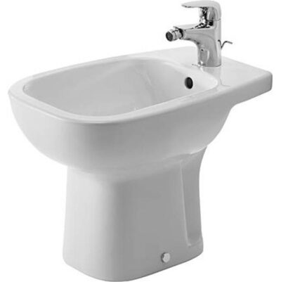 Duravit Duravit D-Code Single Hole Horizontal Spray Floorstanding Bidet in White