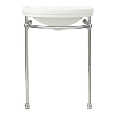 DXV St. George® 24 in. Console Bathroom Sink, 3 Hole with Console Leg