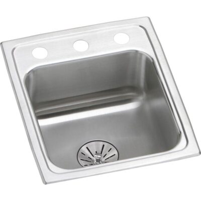 Elkay 18 Gauge Stainless Steel 13'' x 16'' x 6.5'' Single Bowl Drop-in Kitchen Sink Kit