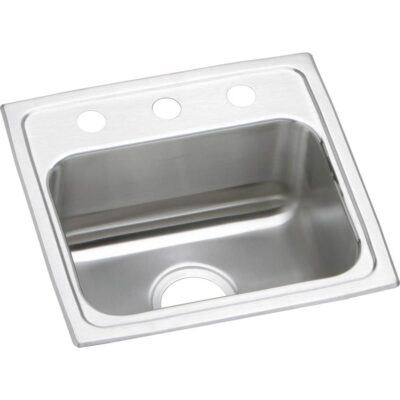 Elkay 18 Gauge Stainless Steel 17'' x 16'' x 5.5'' Single Bowl Drop-in Kitchen Sink