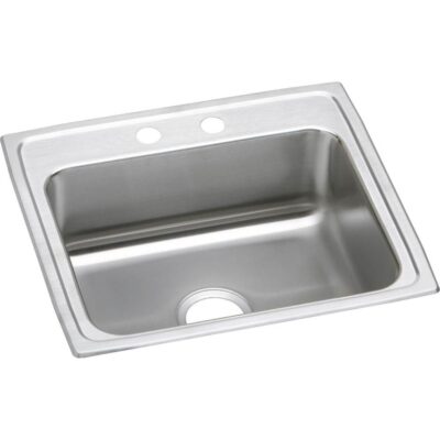 Elkay 18 Gauge Stainless Steel 22'' x 19.5'' x 6'' Single Bowl Drop-in Kitchen Sink