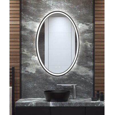 Electric Mirror Brilliance - Matte Black Lighted Mirrors