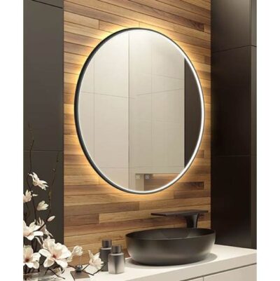 Electric Mirror Brilliance - Matte Black Lighted Mirrors