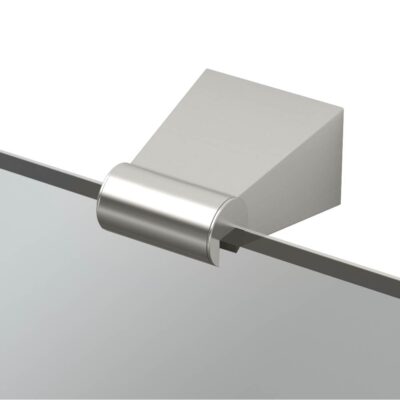 Gatco Bleu 30''H Fixed Mount Rectangle Mirror, Satin Nickel
