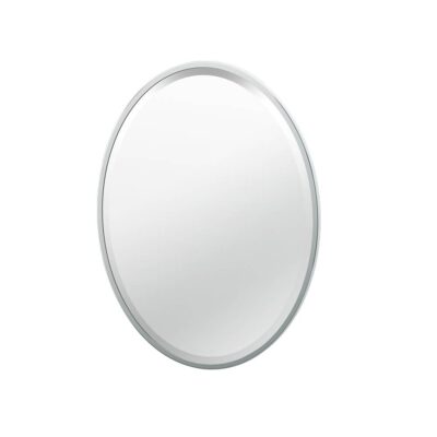 Gatco Flush Mount EZ Hanging 27.5''H Framed Oval Mirror, Chrome