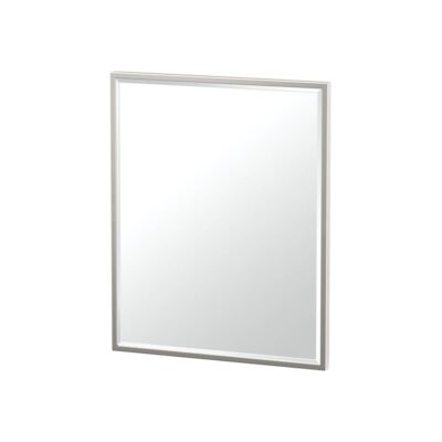 Gatco Flush Mount EZ Hanging 25''H Framed Oval Mirror, Satin Nickel
