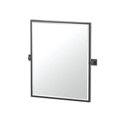 Gatco Elevate 25''H Framed Rectangle Mirror, Matte Black