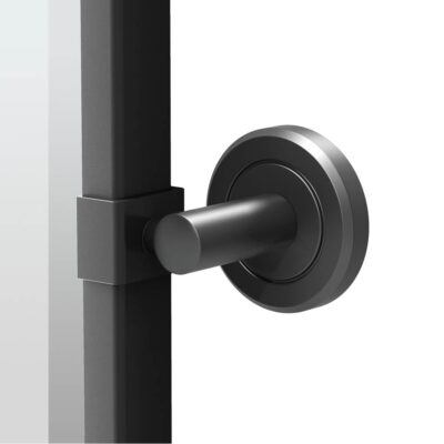 Gatco Latitude 27.5''H Framed Oval Mirror Matte Black