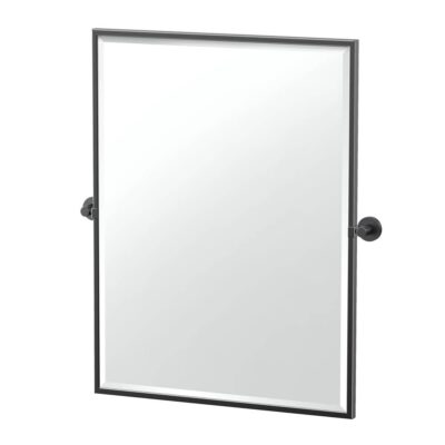Gatco Reveal 32.5''H Framed Rectangle Mirror, Matte Black