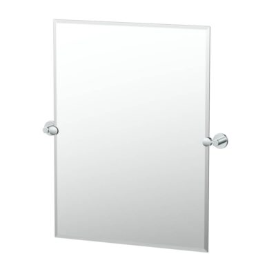 Gatco Reveal 31.5''H Frameless Rectangle Mirror, Chrome
