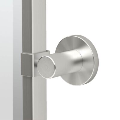 Gatco Channel 32.5''H Framed Rectangle Mirror, Satin Nickel