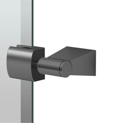 Gatco Bleu 24''H Frameless Rectangle Mirror, Matte Black